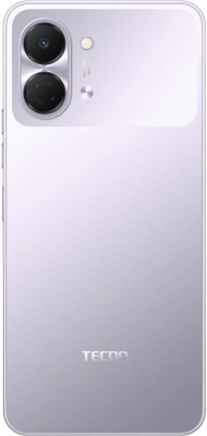 Смартфон Tecno Spark Go 3 128Gb 4Gb фиолетовый моноблок 3G 4G 2Sim 6.75" 720x1600 Android 15 13Mpix 802.11 a/b/g/n/ac GPS GSM900/1800 Protect microSD max1024Gb