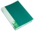 Папка с 60 прозр.вклад. Бюрократ -BPV60GRN A4 пластик 0.7мм торц.карм с бум. встав зеленый