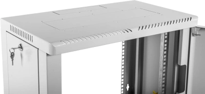 Шкаф коммутационный ЦМО (ШРН-9.500.1) настенный 9U 600x529мм пер.дв.металл 200кг серый 470мм 20.9кг 180град. 479мм IP20 металл