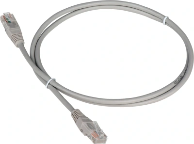 Патч-корд Lanmaster TWT-45-45-25-GY UTP RJ-45 вил.-вилка RJ-45 кат.5E 25м серый ПВХ