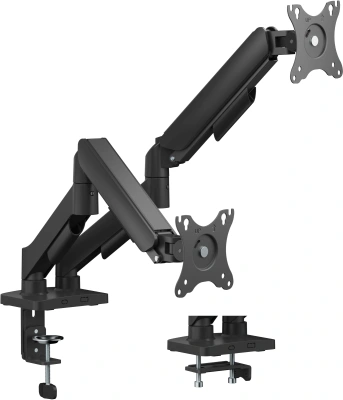 Кронштейн для мониторов Cactus CS-VM-MG-82-BK черный/белый 17"-32" макс.9кг настольный поворот и наклон