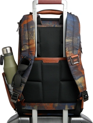Рюкзак мужской Piquadro Oberon CA7278W150/CAMOCU коричневый/оранжевый нейлон/натур.кожа