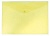 Конверт на кнопке Бюрократ -PK803AYEL A4 пластик 0.18мм желтый