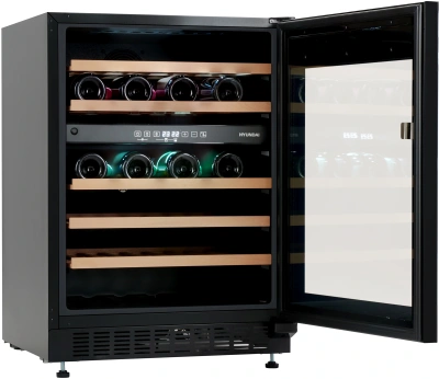 Винный шкаф Hyundai HBWC 0862 DUT 1-нокамерн. черный