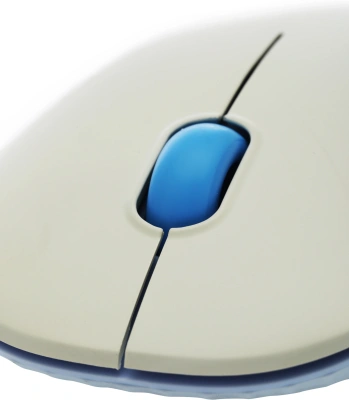 Мышь Acer OMR205 белый/голубой оптическая 1200dpi беспров. USB для ноутбука 3but (ZL.MCEEE.02H)