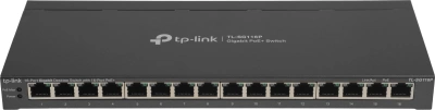 Коммутатор TP-Link TL-SG116P (L2) 16x1Гбит/с 16PoE+ 120W неуправляемый