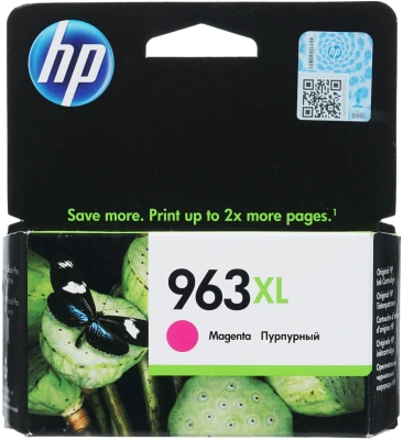 Картридж струйный HP 963XL 3JA28AE пурпурный (1600стр.) для HP OfficeJet Pro 901x/902x HP