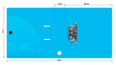 Папка-регистратор Silwerhof 355052 A4 70мм полифом голубой