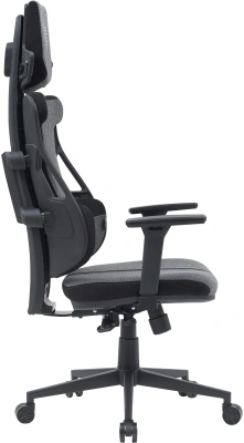 Кресло Cactus CS-CHR-DUO-GYBK серый/черный с подголов. крестов. сталь пластик черный