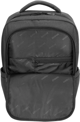 Рюкзак для ноутбука 15.6" Digma Business B1 черный полиэстер (DGBP15B1BK)
