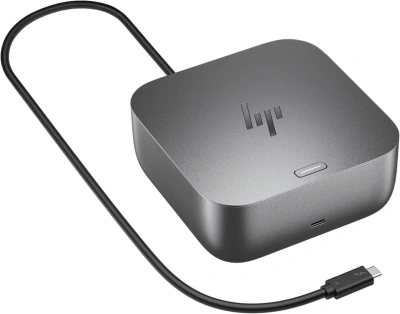 Стыковочная станция HP Thunderbolt 4 Ultra G6 Thunderbolt 4 серый 2xDP 1xDVI 1xRJ-45 2xUSB Type-C 1xUSB 3.1 (9X481UT)
