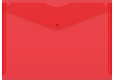Конверт на кнопке Silwerhof SE-PK120/RED A4 пластик 0.12мм красный