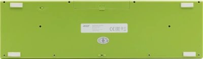 Клавиатура + мышь Acer OCC205 клав:зеленый/желтый мышь:зеленый/желтый USB беспроводная slim Multimedia (ZL.ACCEE.00E)
