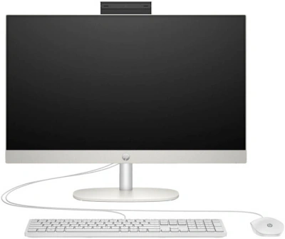 Моноблок HP 24-cr0071ci 23.8" Full HD i7 1355U (1.7) 16Gb SSD1Tb Iris Xe без ОС GbitEth WiFi BT 90W клавиатура мышь Cam белый 1920x1080