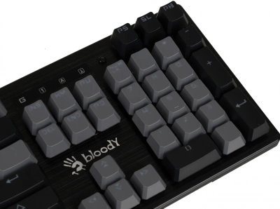 Клавиатура A4Tech B828N черный/серый USB for gamer LED (B828N (GREY+BLACK)) кабель 1.8м