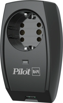 Сетевой фильтр Pilot Bit (USB) (1 розетка) черный (коробка)