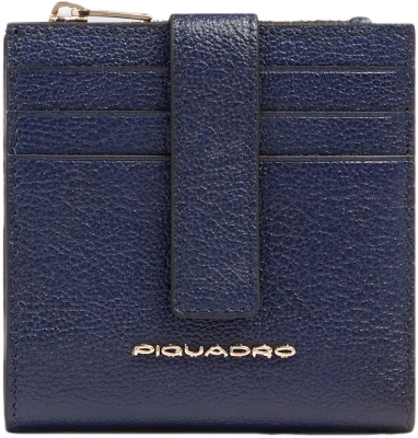 Чехол для кредитных карт Piquadro Patricia PP6843W140R/BLU темно-синий натур.кожа