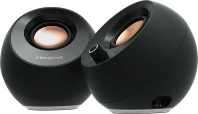 Колонки Creative Pebble Pro 2.0 черный 10Вт BT портативные