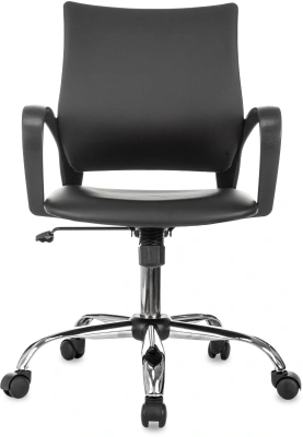 Кресло Бюрократ CH-695NSL черный экокожа крестов. металл хром