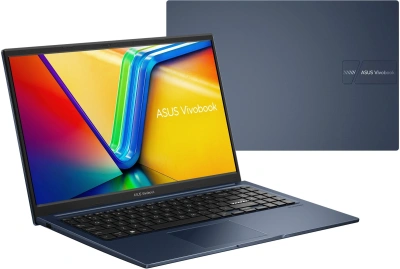 Ноутбук Asus Vivobook 15 F1504VA-BQ250 Core 5 120U 8Gb SSD512Gb Intel Graphics 15.6" WVA FHD (1920x1080) Windows 11 Home blue WiFi BT Cam (90NB13Y1-M01FT0)