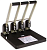Дырокол Kw-Trio Heavy Duty 954 макс.:150лист. металл/пластик черный отв.:4 с линейкой