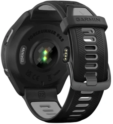 Смарт-часы Garmin Forerunner 965 47мм 1.4" AMOLED корп.черный рем.черный/серый разм.брасл.:135-205мм (010-02809-10)