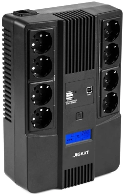 Источник бесперебойного питания Бастион 1000-AID-IN-1x9-8 600Вт 1000ВА черный