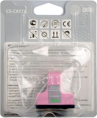 Картридж струйный Cactus CS-C8775 №177 светло-пурпурный (11.4мл) для HP PS 3213/3313/8253/C5183/C6183/C6283/C7183/C7283/C8183/D7163/D7263/D7363/D7463 с чипом