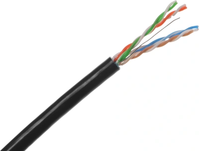Кабель информационный NTSS NTSS-OUT-FTP4-5Е-PE-BL кат.5E FTP 4 пары 24AWG PE внешний 305м черный