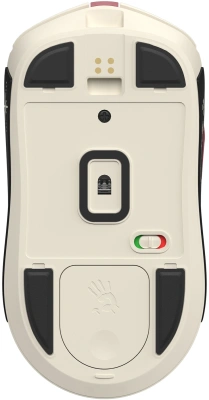 Мышь A4Tech Bloody R72 Ultra Duo белый/красный оптическая 20000dpi беспров. USB/USB-C 7but (R72 ULTRA DUO PIXELS RED)