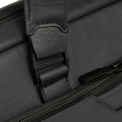 Деловая сумка мужская Piquadro Ael CA6920S142/N с отделением для ноутбука 14" черная натур.кожа