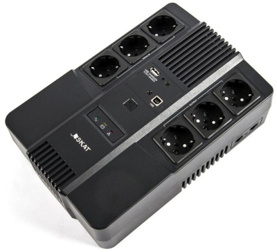 Источник бесперебойного питания Бастион Skat 600 AI 360Вт 600ВА черный