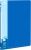Папка с 20 прозр.вклад. Бюрократ -BPV20BLUE A4 пластик 0.6мм торц.карм с бум. встав синий