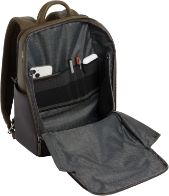 Рюкзак мужской Piquadro Black Square CA6501B3/VETM хаки натур.кожа