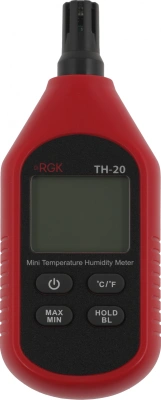 Термогигрометр RGK TH-20 портативный красный/черный (778619)