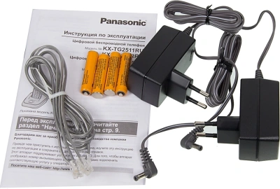 Р/Телефон Dect Panasonic KX-TG2512RUS серебристый (труб. в компл.:2шт) АОН