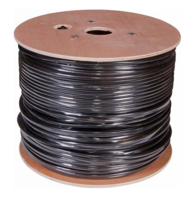 Кабель сетевой Buro BU-CCA-050-OUTDOOR UTP 4 пары cat.5E solid 0.50мм CCA 305м черный outdoor