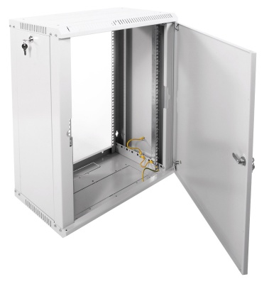 Шкаф коммутационный ЦМО ШРН-Эконом (ШРН-Э-15.350.1) настенный 15U 600x350мм пер.дв.металл 85кг серый 300мм 18.09кг 180град. 742мм сталь