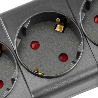 Сетевой фильтр Buro 600SPro-16-3-G 3м (6 розеток) графитовый (коробка)