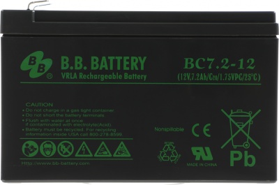 Батарея для ИБП BB BC 7,2-12 12В 7.2Ач