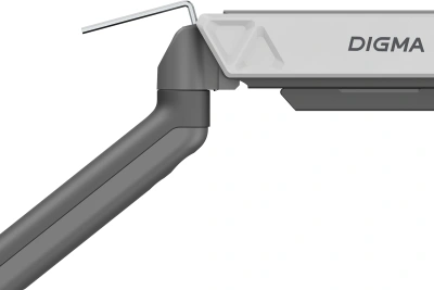 Кронштейн для мониторов ЖК Digma D-MM101 серый 17"-32" макс.9кг крепление к столешнице поворот и наклон