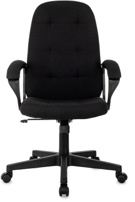 Кресло руководителя Бюрократ CH 002 Fabric черный 3C11 крестов. пластик