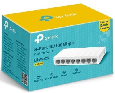 Коммутатор TP-Link LS1008 (L2) 8x100Мбит/с неуправляемый