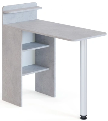 Стол для компьютера Сокол СП-19 складн. столешница ЛДСП бетон каркас хром (00-00015992)