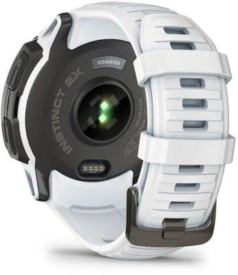 Смарт-часы Garmin Instinct 2X Solar 50мм 1" MIP корп.белый/черный рем.белый (010-02805-04)