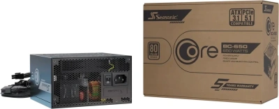 Блок питания Seasonic ATX 650W Core V2 BC-650 80+ bronze (20+4pin) APFC 120mm fan 2xSATA RTL