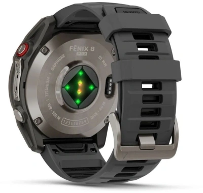 Смарт-часы Garmin Fenix 8 Pro 51мм 1.4" AMOLED корп.серебристый рем.желтый разм.брасл.:127-225мм (010-03199-11)