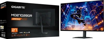Монитор Gigabyte 27" MO27Q28GR черный WOLED LED 16:9 HDMI M/M глянцевая HAS Piv 1500000:1 335cd 178гр/178гр 2560x1440 280Hz DP 2K USB 6кг