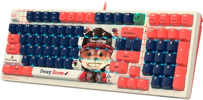 Клавиатура A4Tech AT98 Proxy Boom бежевый/красный USB for gamer LED (AT98) кабель 1.8м