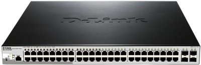 Коммутатор D-Link DGS-1210-52P/ME DGS-1210-52P/ME/B1A 48x1Гбит/с 4SFP 24PoE 193W управляемый